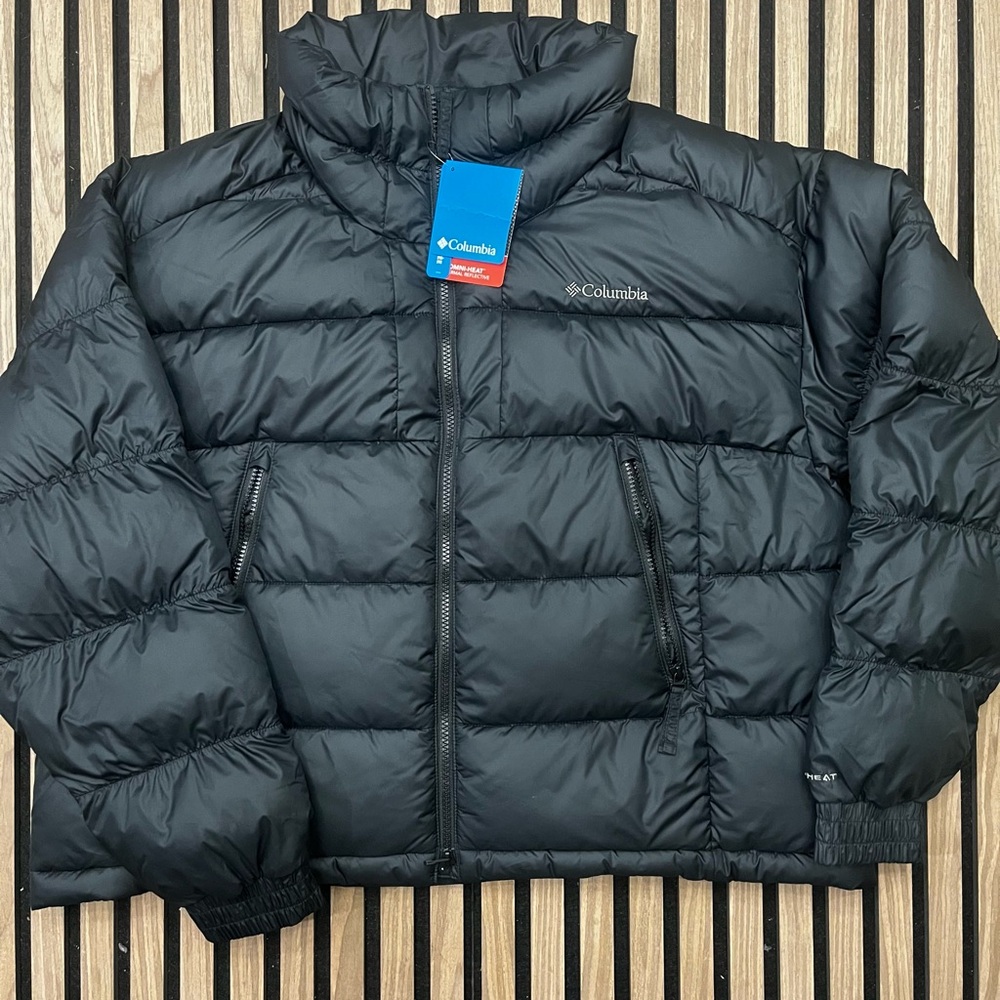 Columbia Women's Pike Lake Ii Cropped Omni Heat Jacket Sz Xl Black